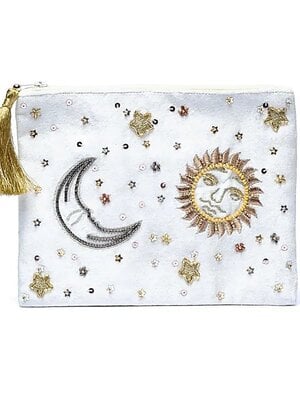 Phoenix Import White velvet case with sun and moon