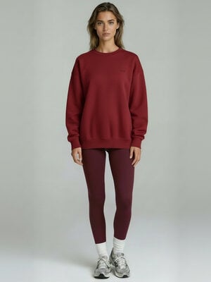 Spica - Yoga en Sportkleding Oversized Sweatshirt Burgundy