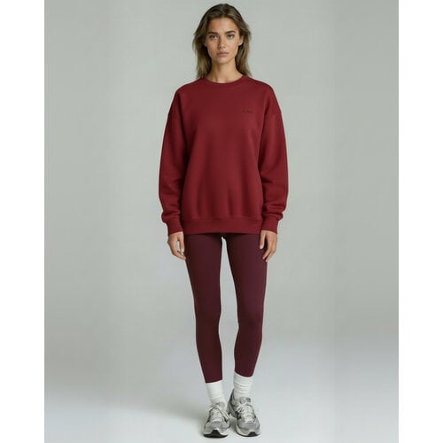Spica - Yoga en Sportkleding Oversized Sweatshirt Burgundy