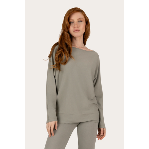 Urban Goddess - Duurzame Yoga- Pilates en Active Kleding Budhi Longsleeve Yoga Shirt Smokey Quartz