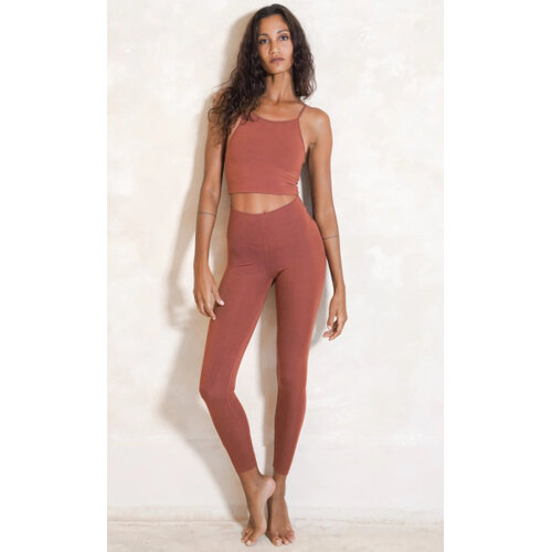 Studio K Yogawear- Yoga en Lounge Kleding Eira Bamboo Hoge Taille Legging Cinnamon