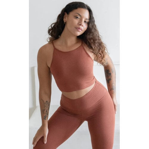 Studio K Yogawear- Yoga en Lounge Kleding Ester Bamboo Bra Bamboo Cinnamon