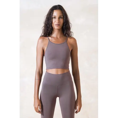 Studio K Yogawear- Yoga en Lounge Kleding Ester Bamboo Bra Bamboo Taupe