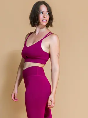 Shambhala Barcelona- Yoga en Sportkleding Vidya Bra Plum