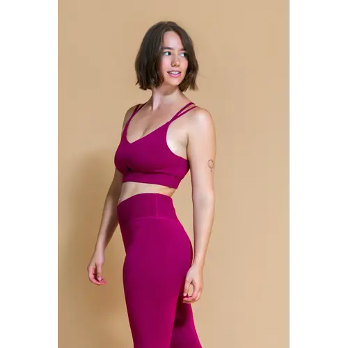 Shambhala Barcelona- Yoga en Sportkleding Vidya Bra Plum