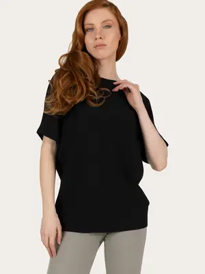 Urban Goddess - Duurzame Yoga- Pilates en Active Kleding Budhi Shortsleeve Yoga Top Zwart