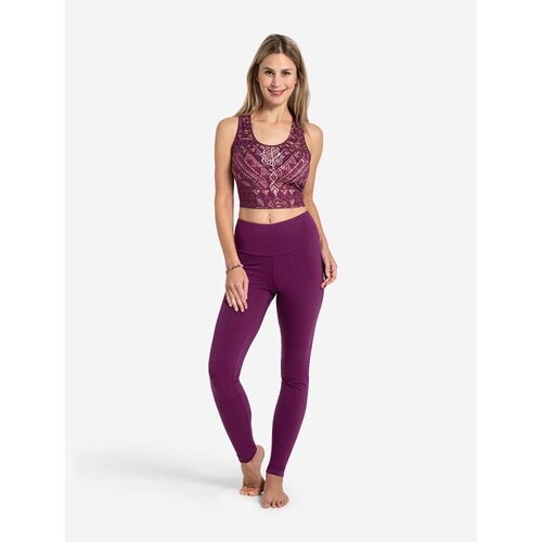 The Spirit of Om- Yoga Kleding van Biologisch Katoen Yoga Legging Satya Viola