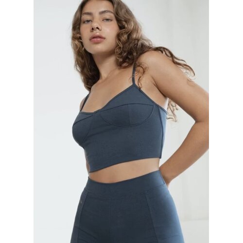 Studio K Yogawear- Yoga en Lounge Kleding Ylva Bamboo Bralette Ocean Blue