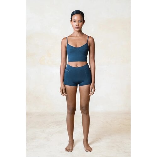 Studio K Yogawear- Yoga en Lounge Kleding Ylva Bamboo Bralette Ocean Blue