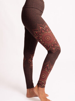 The Spirit of Om- Yoga Kleding van Biologisch Katoen Yoga Legging Chaya