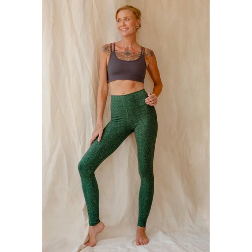 Funky Simplicity - Duurzame Yoga Kleding Hoge Taille Legging Groen Grijs Argus