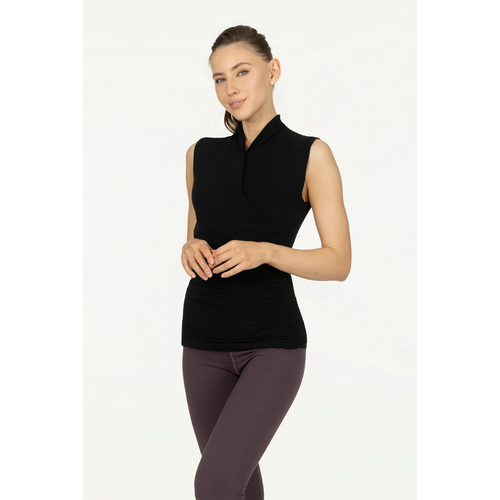 Urban Goddess - Duurzame Yoga- Pilates en Active Kleding Good Karma Yoga Top Zwart