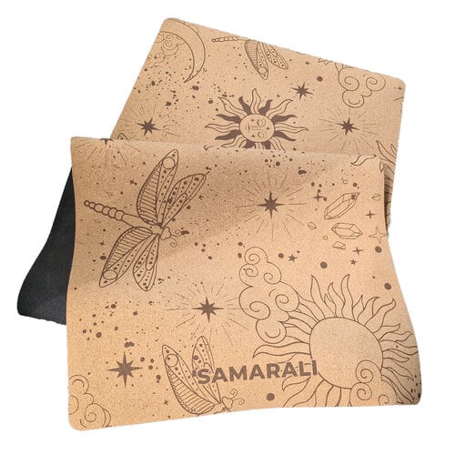 Samarali -  Yoga- en Lifestyle Cosmic Harmony Cork Yoga Mat Beige