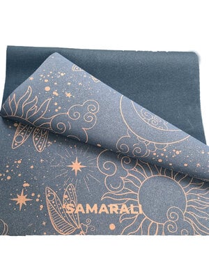 Samarali -  Yoga- en Lifestyle Cosmic Harmony Cork Yoga Mat Navy Blue