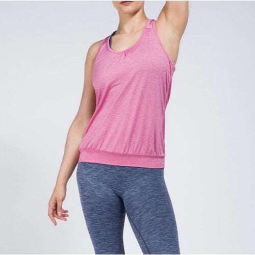 Tame the Bull - Duurzame Yoga- en Sport Kleding Over the Top Yogavest Magenta