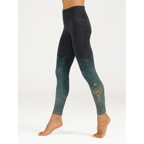The Spirit of Om- Yoga Kleding van Biologisch Katoen Yoga Legging Tivra Lagune