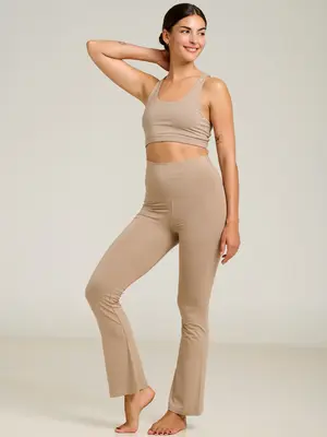 Shambhala Barcelona- Yoga en Sportkleding Shakti Flare Pant Clay