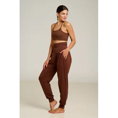 Shambhala Barcelona- Yoga en Sportkleding Purusha Harem Pant Bruin