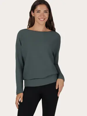 Urban Goddess - Duurzame Yoga- Pilates en Active Kleding Budhi Longsleeve Yoga Shirt Pinyon