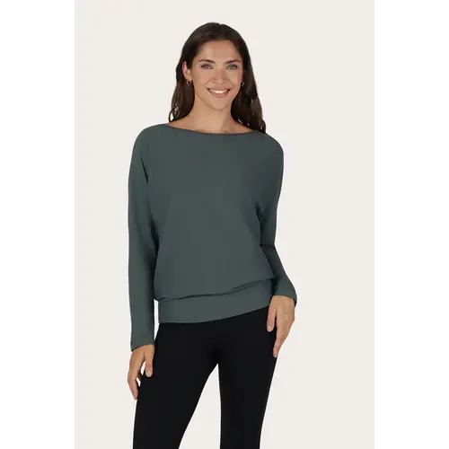 Urban Goddess - Duurzame Yoga- Pilates en Active Kleding Budhi Longsleeve Yoga Shirt Pinyon
