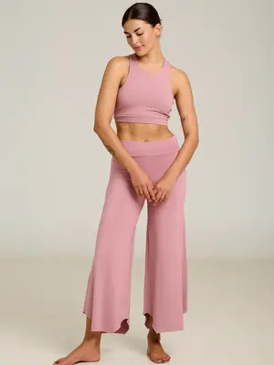 Shambhala Barcelona- Yoga en Sportkleding Maya Flare Pant Rosa Seca