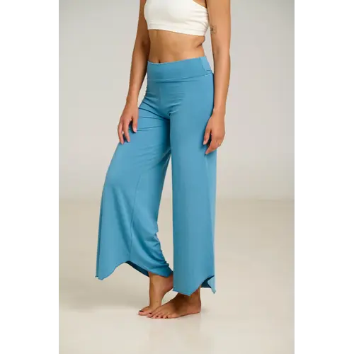 Shambhala Barcelona- Yoga en Sportkleding Maya Flare Pant Azul Piedra