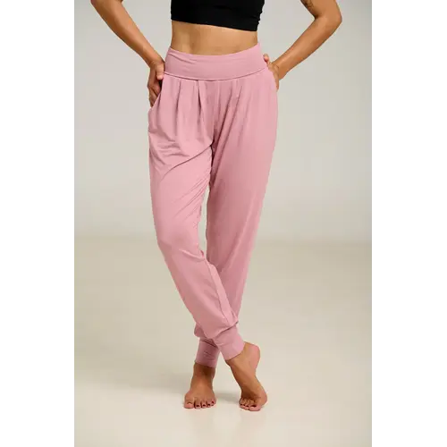 Shambhala Barcelona- Yoga en Sportkleding Purusha Harem Pant Rosa Seca