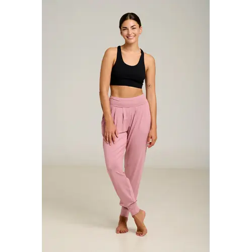 Shambhala Barcelona- Yoga en Sportkleding Purusha Harem Pant Rosa Seca