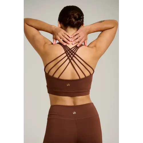 Shambhala Barcelona- Yoga en Sportkleding Devi Bra Bruin