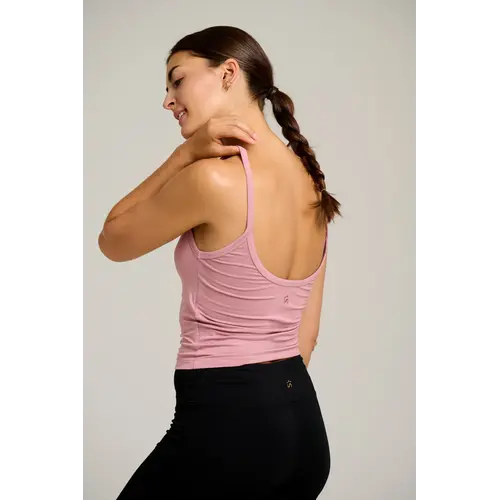Shambhala Barcelona- Yoga en Sportkleding Chandra Tank Rosa Seca