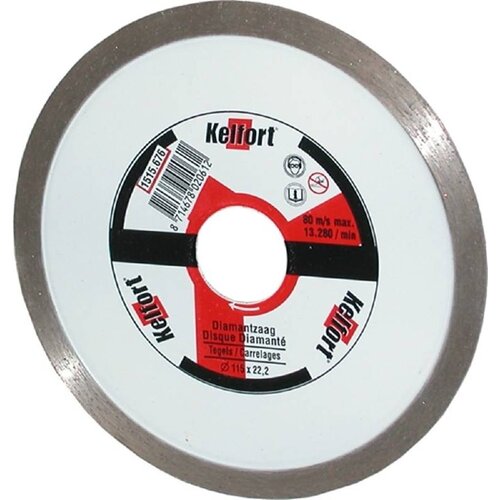 Kelfort Kelfort diamantzaagblad voor tegels, 115x22.2mm Kelfort Kelfort diamantzaagblad voor tegels, 115x22.2mm