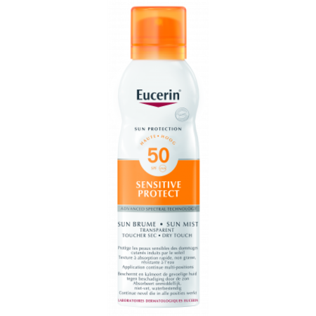 Eucerin 	Euerin Sun Sensitive Protect Spray Transparant SPF 50+