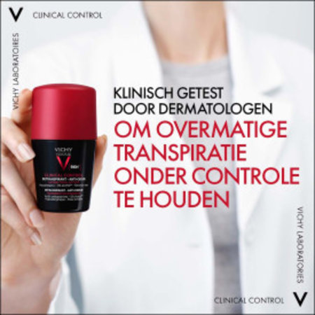 Vichy Vichy Homme Deodorant Clinical Control 96U 50ml tegen overmatige transpiratie