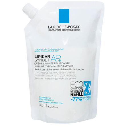 La Roche-Posay Lipikar Syndet AP+ reinigende gel-crème 400ml navulverpakking