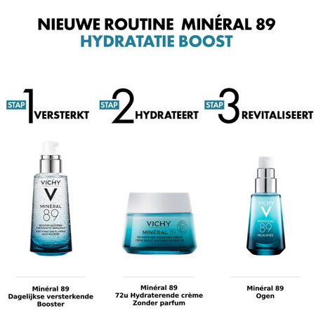 Vichy Vichy MINÉRAL 89 72u Hydraterende Boost Crème Zonder Parfum - 50ml