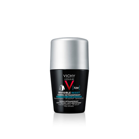 Vichy Vichy Homme Invisible Resist 72h Dermo Deperspirant - Anti-vlekken en Anti-irritatie - Gevoelige huid - 50ml