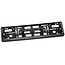 Kader ZWART met rode rand  (PP) voor nummerplaat 520x110mm