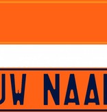 Funplaat Funplaat Oranje Reflex- Op Naam 520 x 112