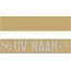 Funplaat Funplaat Glitter Goud- Op Naam 520 x 112