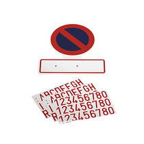 Sticker: Verboden parkeren met nummerplaat