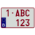 Europese Nummerplaat ALU (Vierkant België)