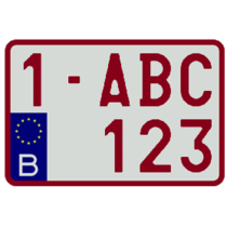 Europese Nummerplaat (Moto België)