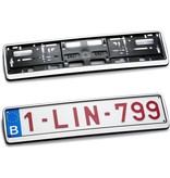 Kader ZILVER  (PP) voor nummerplaat 520x110mm