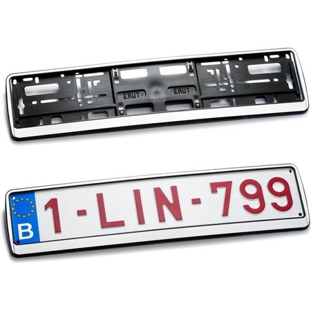 Kader ZILVER  (PP) voor nummerplaat 520x110mm