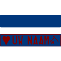 Funplaat Blauw- niet reflecterend