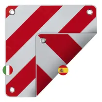 Markeringsbord flexibel PVC 50x50cm voor Italië/Spanje 2 in 1