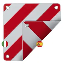Markeringsbord flexibel PVC 50x50cm voor Italië/Spanje 2 in 1