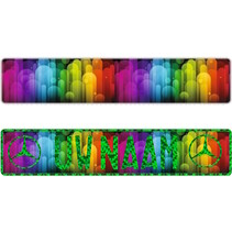 Funplaat Abstract Regenboog