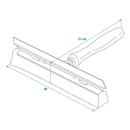 ProPlus Raamtrekker met houten steel