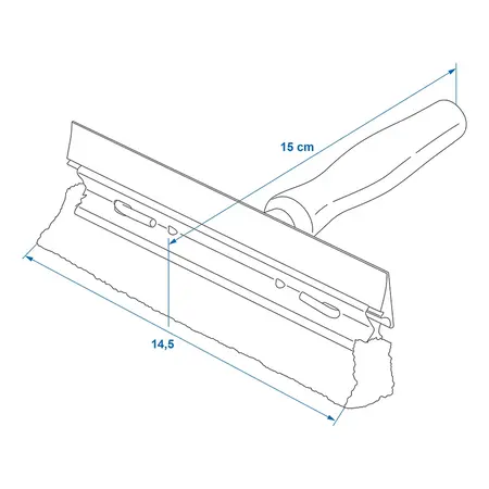 ProPlus Raamtrekker met houten steel